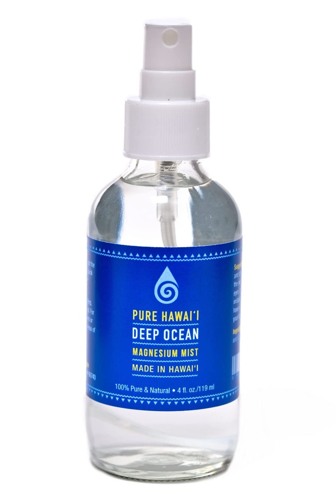 纯夏威夷深海镁雾喷雾 100%纯和天然4oz. 瓶子-纯氯化镁-在夏威夷制造