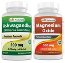 Best Naturals Ashwagandha 抽取500毫克氧化镁500毫克