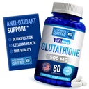 我们喜欢维生素NSF认证的Glutathione补充剂500mg - 60 Capsules of Reduction L-Glutathione 用于抗氧化剂和免疫支持 - 在美国制造