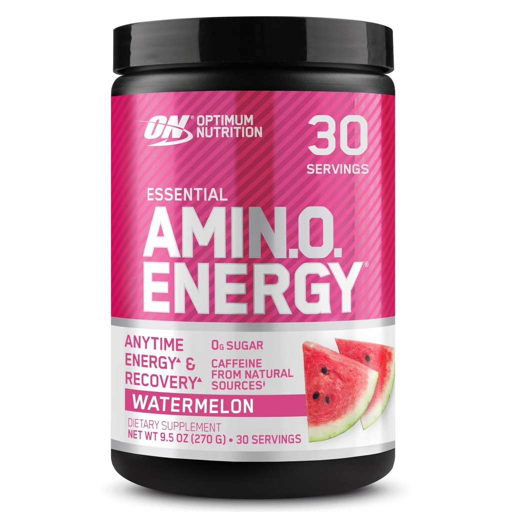 最佳营养 氨基能源 - 用绿茶、BCAA、氨基酸、Keto Friendly、Green Coffee 提取、能源粉 - 西瓜,30种服务(包装5月 Vary)