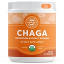 Vimmergy USDA 有机野生查加蘑菇 提取粉,166 服务品 — 理想的查加茶,咖啡,滑块 — 心血管支持 — Kosher, Vegan, No Gluten, Paleo — pure Chaga, no fillers (250g)