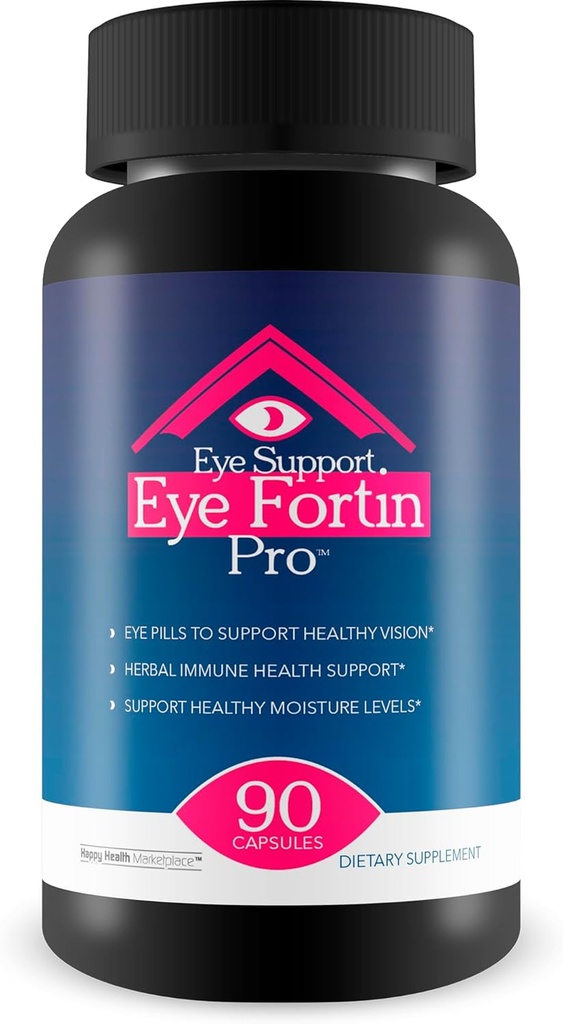 眼支持眼Fortin Pro - 视觉最佳眼药丸 - 眼护理补充剂 健康视觉补充剂 - 成人草药视觉补充剂 - Pro Eyefortin 补充眼支持维生素