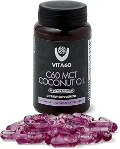 C60 石油封顶 保护生命力和抗氧化剂支持 99.99% 纯溶剂自由 C60 有机石油 维根友好 高级客户服务(椰油)