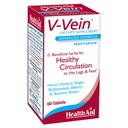《健康援助V-Vein》,《促进腿和脚健康循环的有益营养物》,60ct,《一次日报》,载有Ginkgo、葡萄种子、维生素C和Bilberry,Vegan