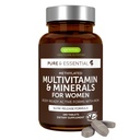 Igennus HighPotency Multivitamin for Women, Pure & Clean Infements, MTHFR 配有活性B-维生素,维生素K2 MK7, Gentle Iron, 持续释放,非GMO & Halal, 180片