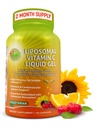 Liposomal维生素C 液态胶囊-1100mg-用有机阿塞罗拉切里(Acerola Cherrys)制成,高发性维生素C liposomal 免疫支持补充剂,增强吸收和生物利用率-120个计数