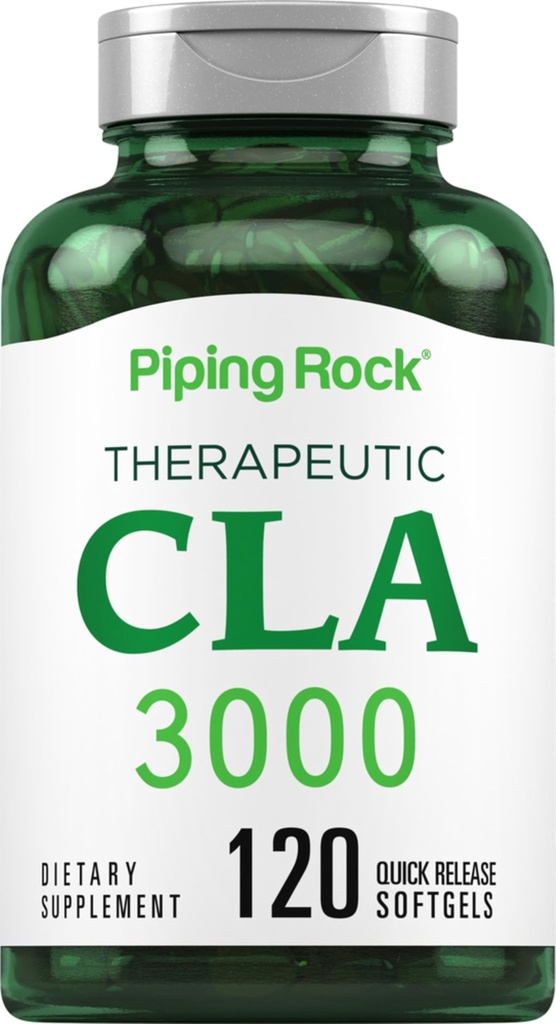 Piping Rock CLA 补编 + 3000mg + 协和酸 → 120 Softgels → 非 GMO, Gluten Free