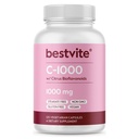 BESTVITE 维生素C 1000mg(120个蔬菜卡普尔),配有 Citrus Bioflavinoids - 无 Stearates - Vegan - 非 GMO - Gluten Free
