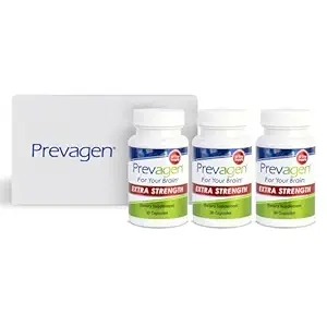 Prevagen Extrastruction - 90 Capsules (3个月供应) QQ为你的大脑设计 20毫克 Apoaequorin Plus 维生素D3
