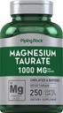 (原始内容存档于2019-09-21) (英语). Piping Rock Magnesium Taurate | 1000mg | 250 caplets | Chelated and buffered | 蔬菜,Non-GMO, Gluten Free Supplement