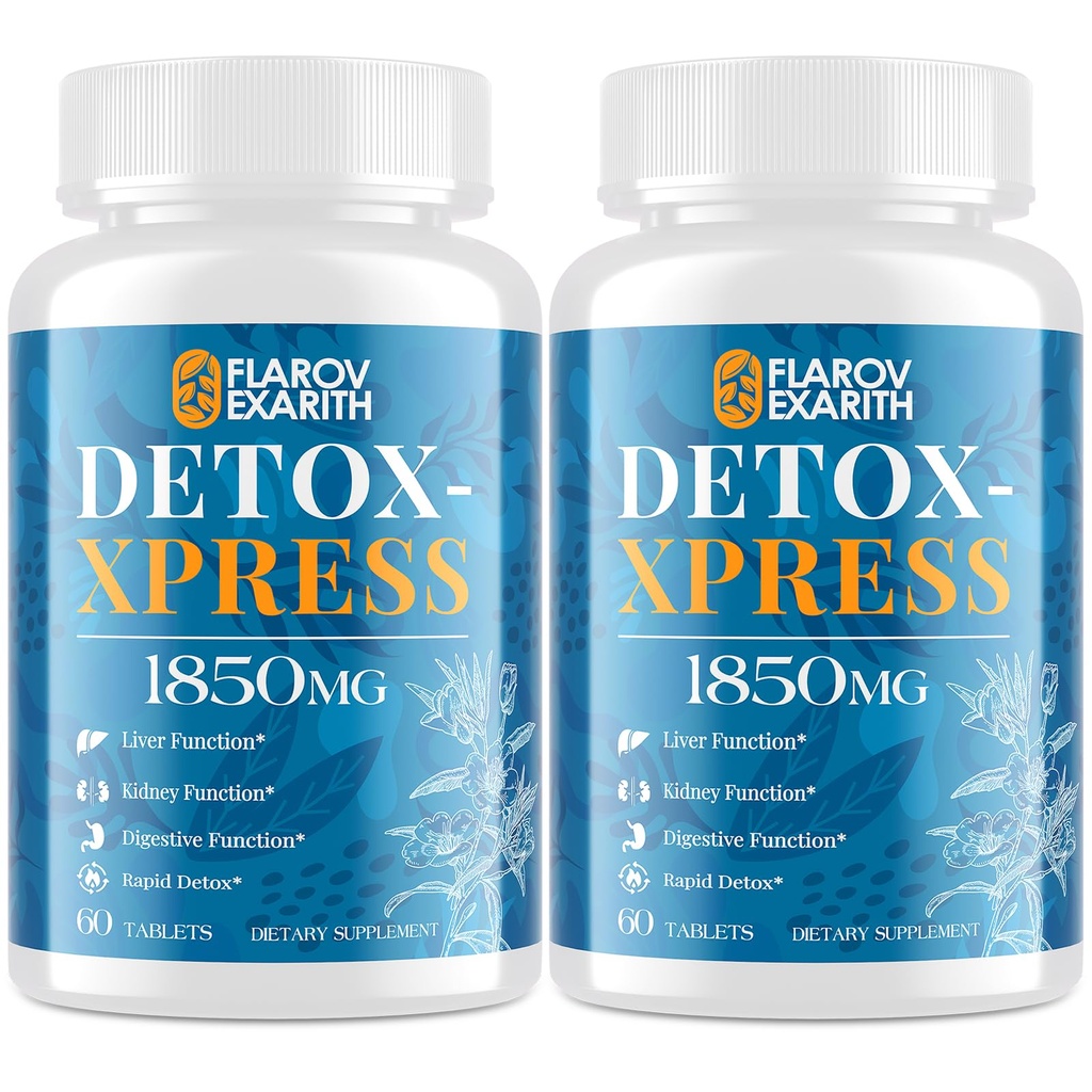 Canna Cleanse, Liver Cleanse Detox & 修復可切片, Milk Thetle 补充品, 女性和男性快速行动体解毒, 肝脏毒素 Flush, Kidney, 文摘和代谢, 120片