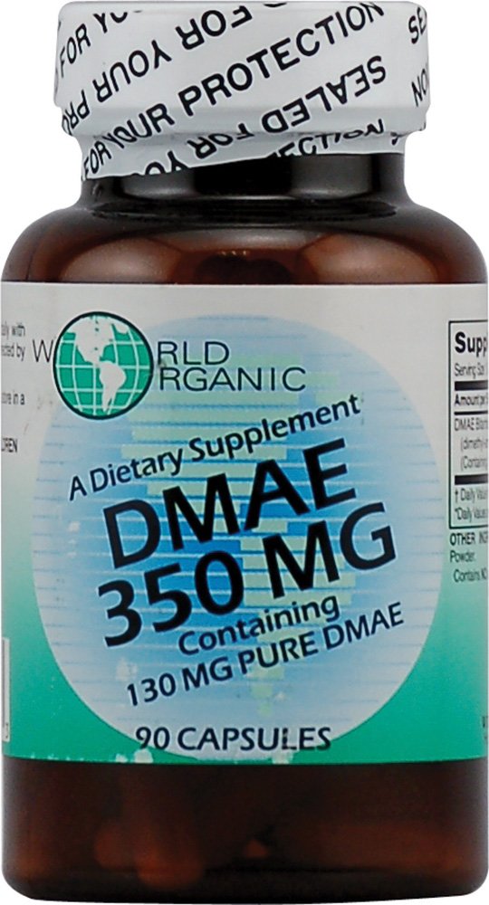 世界有机DMAE - 350 mg - 90 capsules