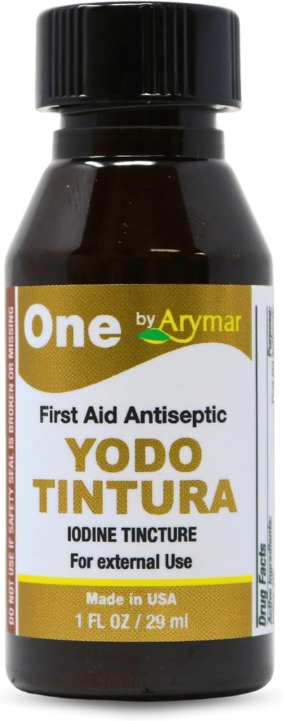 Arymar碘丁锡,YODO Tintura 2% 小切、碎屑、烧、1Fl Oz