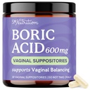 Boric Acid Suppositories for Women 600mg | pH Balance, Vaginal Odor & Itching | Feminine Hygiene & Intimate Health Support | Boric Acid for Women Vaginal Suppositories | Unscented, Vegan | 30 Ct