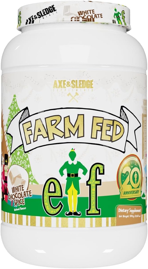 Axe & Sledge农场联邦100%Whey蛋白与消化酶隔离(ELF 白色巧克力辣椒 - 22G)
