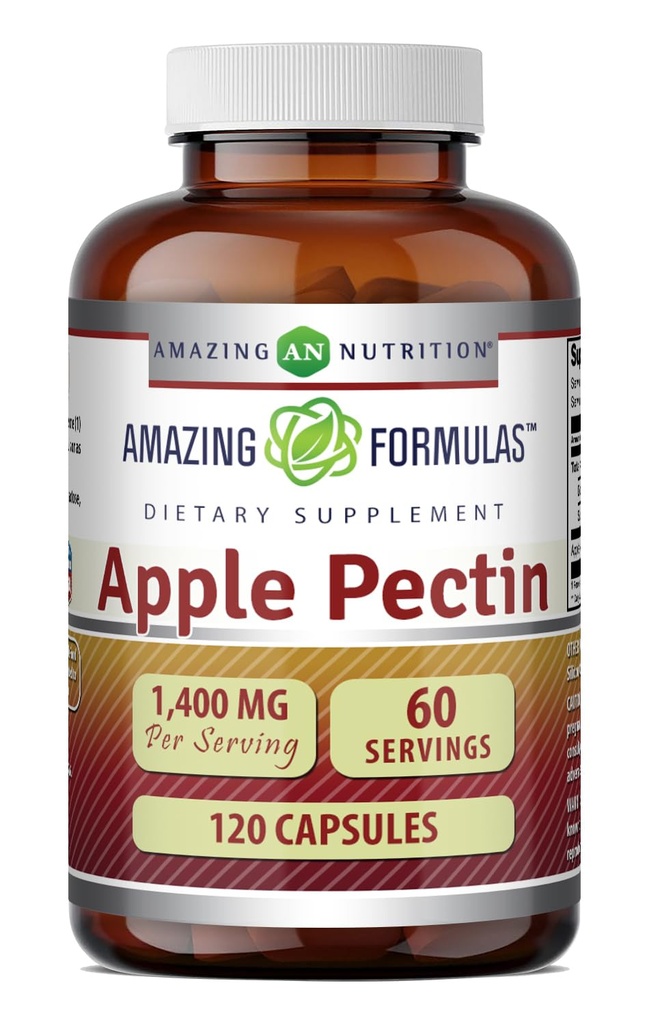 惊人的公式 苹果 Pectin 1400 Mg Supplements QQ Capsules QX Non-GMO QX Gluten-Free QQ 在美国制造 (1 Pack QQ 120 Count) 互联网档案馆的存檔,存档日期2011-12-20.