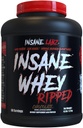 Insane Labz Insane Whey Riped, 利安肌肉建筑蛋白与L-Carnitine和CLA油粉, 5lbs 60 服务品,巧克力