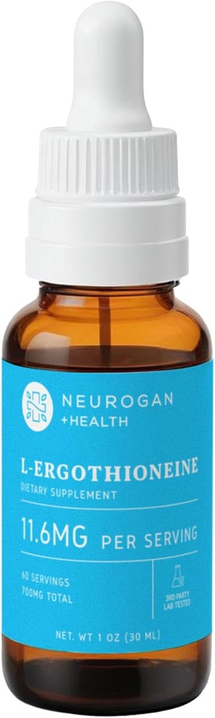 Neurogan L-Ergothioneine液体补充剂 -- -- 700 MG 60 服务(1 OZ) -- -- 抗氧化剂支持、健康老化和脑燃料* -- -- 在美国制造