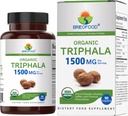 Brieofood 有机Triphala 1500mg, 45 services, Vegetarian, Gluten Free, 90 植物药片