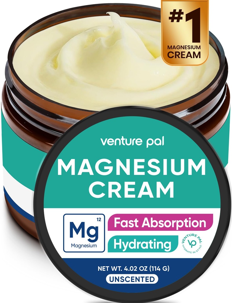 Pal Magnesium Lotion, 托皮质镁凝胶用于睡眠, 腿硬化和疼痛, 肌肉放松, 冷静, 润滑剂补充 椰油, Shea Butter & Hyaluronic Acid, 儿童安全