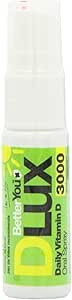 Better You Vitamin D3 喷雾液体免疫支持补充剂,每单喷雾3000 IU强度,0.507 Fl Ounce(100喷雾),辣椒薄荷