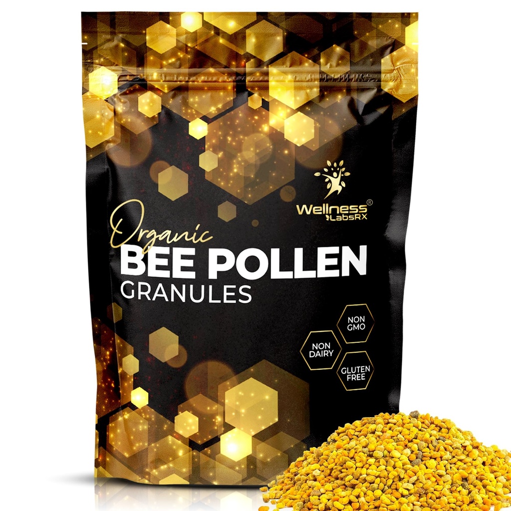 Bee Pollen Granules 第三方测试, 1 Lbs. - Bee Pollen for Women, Keto-Friendly Super Food Supplement Packed with proteins, Vitamins & Minerals - Immune Support, Energy Boost, 消化健康