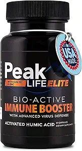 免疫防御3-in-1 配有胡米酸、锌、CoQ10和Ionic Trace Minerals 用于日常能源、健康和生命力的辅助材料——30卡普尔