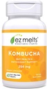 EZ 熔融剂 溶解无糖 Kombucha 片,配有 SCOBY & Apple Cider Vinegar, GUT 男女健康补充剂, 姜柠檬汁 Flavor, 2-Month 供应 - 1 Pack