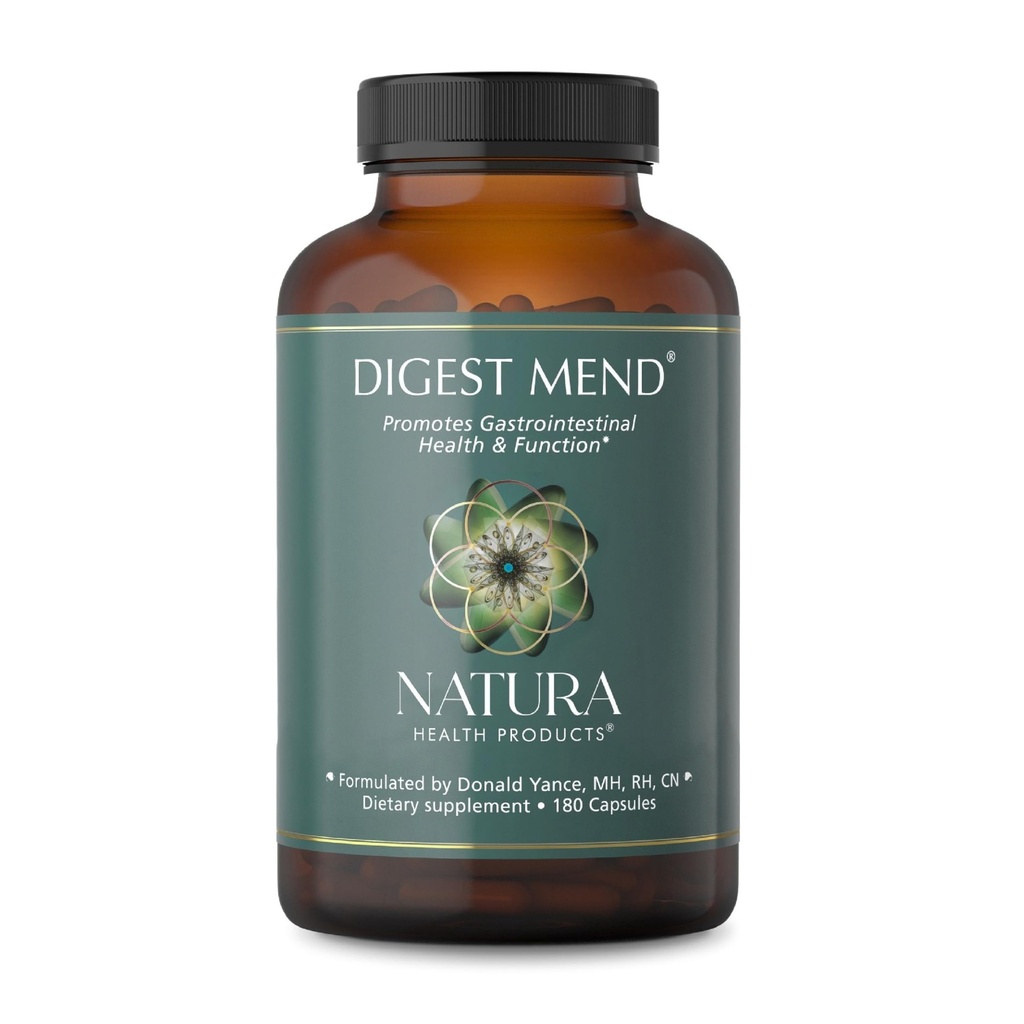 Natura健康产品摘要 孟德补充 - 鼓励健康胃微生物* - 装配脱脂液(DGL),Aloe Vera,Marshmallow,Mastic Gum, & Chamomile(180 Capsules)