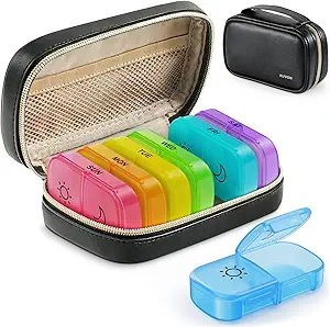 AUVON 每周药丸组织者 2 Times aday with PU Leather Bag, Travel AM PM Pill Box 7 Day with One-Side Open Design for easy filling, Portable Pill case for Vitamins, Medication, Supplements 互联网档案馆的存檔,存档日期2013-12-02. 每周药丸组织者 2 Times with PU Leather Bag, Travel AM PM Pill Box 7 Dision with One-Side Open Designal Design for Eublicing, Pill for Vitamins, Medication, Suplication, sults