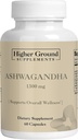 Ashwagandha 配有黑辣椒的草药补充剂,用于缓解压力、增强黏液、免疫系统、认知功能、荷蒙条例 胆固醇水平