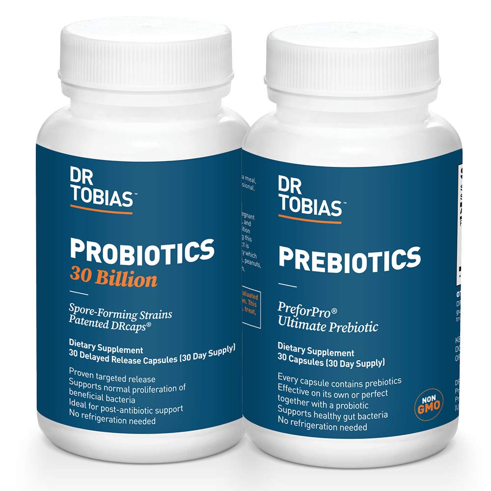 Tobias Probioctics博士 30亿和Prebioctics 支持文摘和古特健康