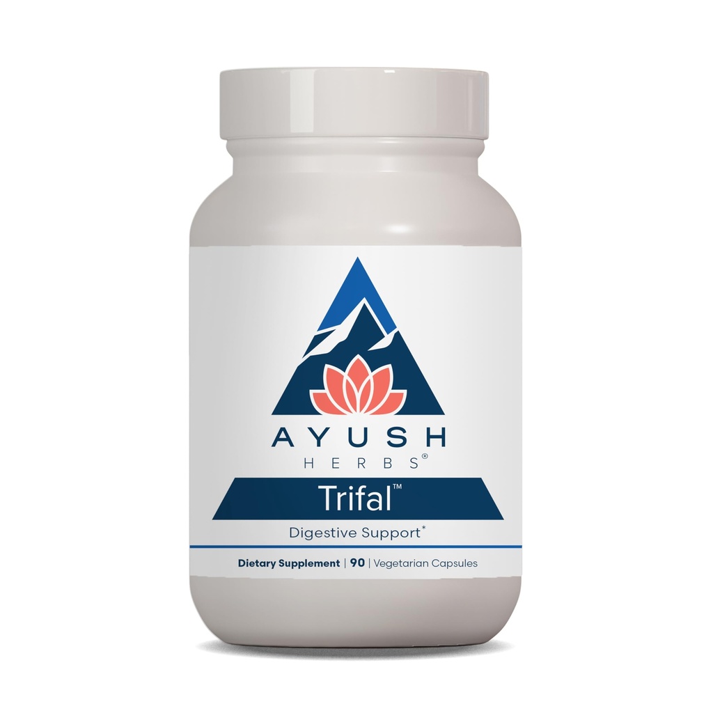 Ayush Herbs Trifal Digestive Support with Amla - Triphala Supplement for Men and Men, 推广平衡性文摘,抗氧化剂富含,有机成份制造 - 90 蔬菜卡普苏莱(1个伯爵)