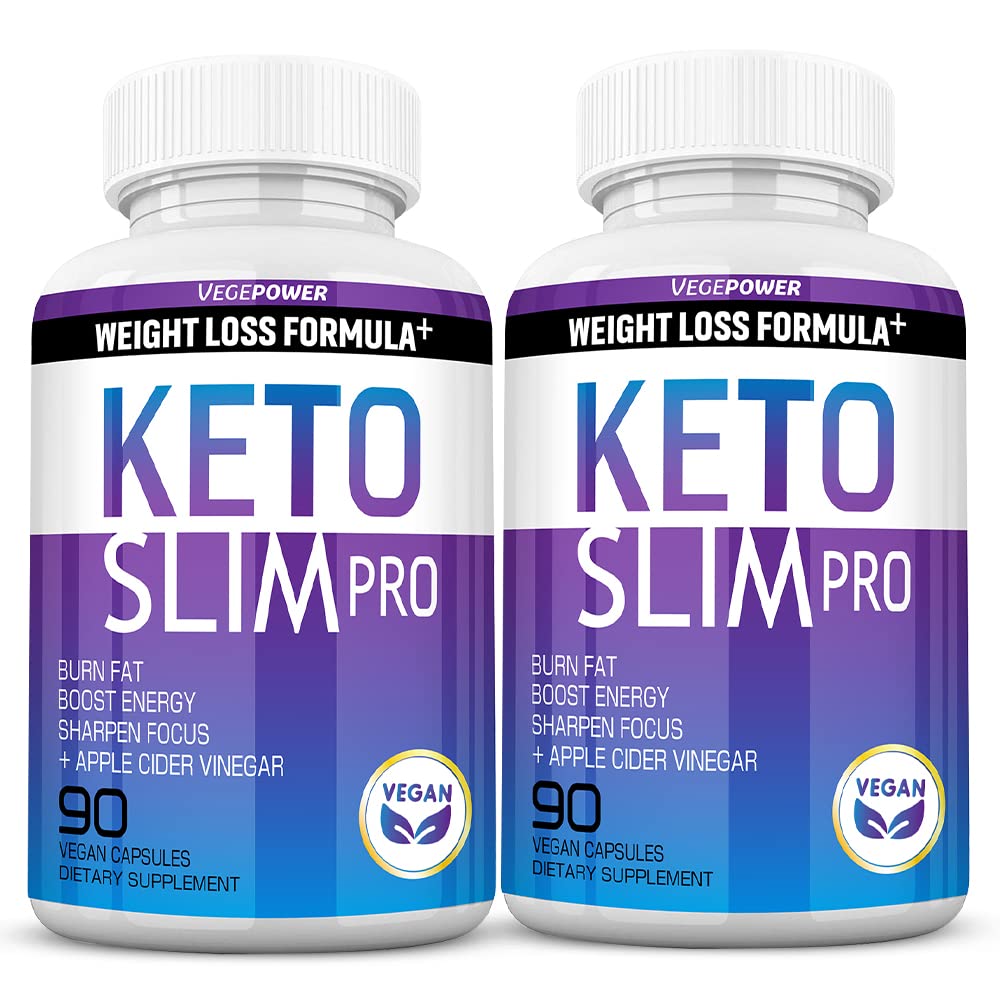 Keto Wight Loss Pills - Fat Burner for Men and Men with Apple Cider Vinegar - 天然Appetite抑制剂,重量管理和代谢作用促进器 - 180 Keto ACV Capsules