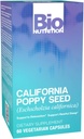 Bio Nutrition California Poppy Herbal Supplement 60 Vegetarian Capsules | Natural Relaxation & Stress Relief | Supports Calm Sleep & Mood