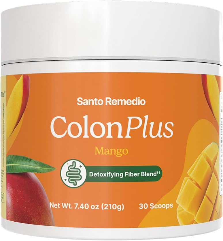 圣雷梅迪奥·科隆 Plus,科隆清洁工,饮食 Psyllium Husk Fiber和Probiotics 补编,30名服务员,芒果火焰