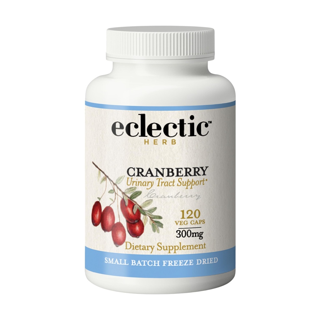 电动草药 - Premium Streaking 干燥 Cranberry Capsules → 尿液Tract 支持 → Cranberry 补充尿液Tract 健康 → 有机,非GMO, Vegan (120 CT → 300 mg)