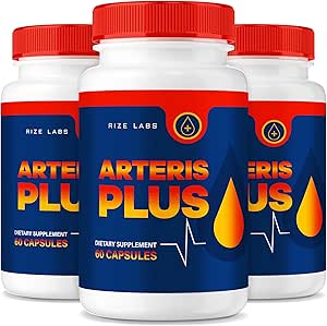 rize 实验室 (3 Pack) Arteris Plus 饮食补充, Arteris Plus 平板电脑支持炎症,加强支持药, Arteris Plus 药, Arteris Plus Reviews, extra strongs (180 capsules)