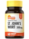 Sundance St. John's Wort Capsules → 300mg → 60 Counter → Non-GMO 和 Gluten 自由标准化摘录