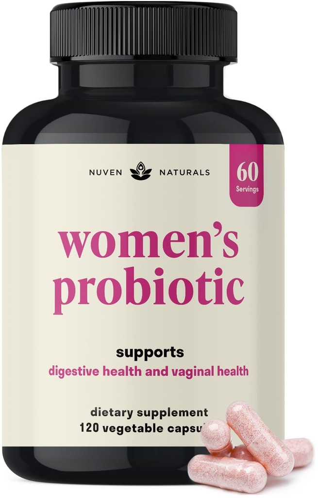 3-in-1 女性 Probiotic - 60 services - 12 独树一帜的草原, Prebiotics, D-Mannose, & Cranberry 用于消化健康,阴道健康和免疫支持 - 女性的Prebiotics和Probiotics QQpH平衡