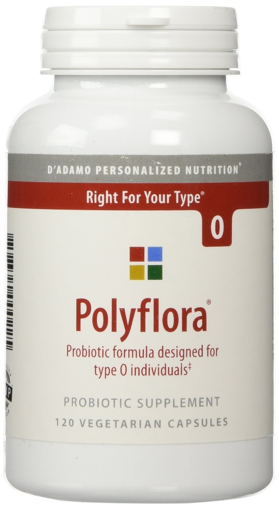 D'Adamo 个性化营养 Polyflora O, 120 伯爵