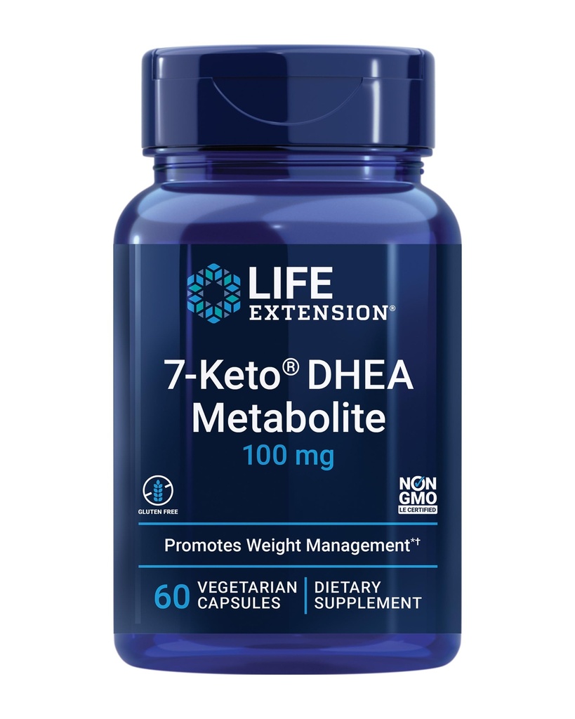 生活扩展7-Keto DHEA代谢 – Crank Up Your Fat-Burning Furnace – 非GMO – Gluten Free – 100 Mg – 60 蔬菜卡普尔