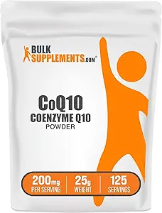 Bulk Assupports.com Coenzyme Q10 粉末 - Coenzyme Q10 200mg 补充营养品 - Gluten Free, 200mg / service, 25g (0.88 oz) (Pack of 1) (中文(简体) ).