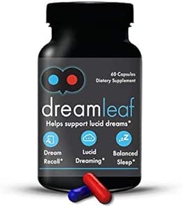 Dream Leaf Pro - Premium Lucid Dreaming Supplement - 60 Capsules, Valerian Root, Mugwort, Alpha GPC, Choline Bitartrate, Huperzine - a (英语).