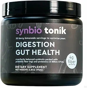 Synbio Tonik Prebiotics and Probiotics Powder 贝里柠檬汁 用于消化健康 Probiotics 用于消化健康 每日补编 改进消化和鲍尔运动 用于促进吸收和澄清