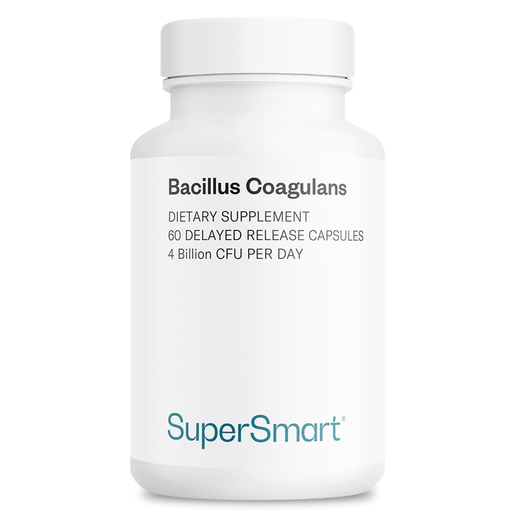 超智能杆菌 Coagulans Probiotic 每日4亿 CPU(高吸收量) - 巨噬杆菌 Sporogenes 补充 QQ 非GMO & Gluten Free - 60 延迟释放 Capsules