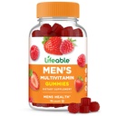 男子可活性的多维他明 VIT A, C, D, E, B1, B2, Niacin, B5, B6, Folate, B12, Biotin, Iodine, Zinc, Chromium, Ginseng, Lycopene, Inositol | Mens 多维他明 Gummys 90 Gummys