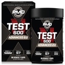 PMD Sports N - Test 600 Advanced Nitric Oxide Boster for Men - 临床研究 Testofen - 精益肌肉和强力增益抑制雌激素(90 Vegie - Caps)