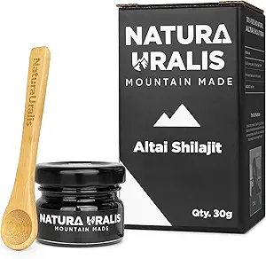 Altai Shilajit − 30g 有机Shilajit 矿物Resin,自然形成-来自Altai山脉的黑色Shilajit