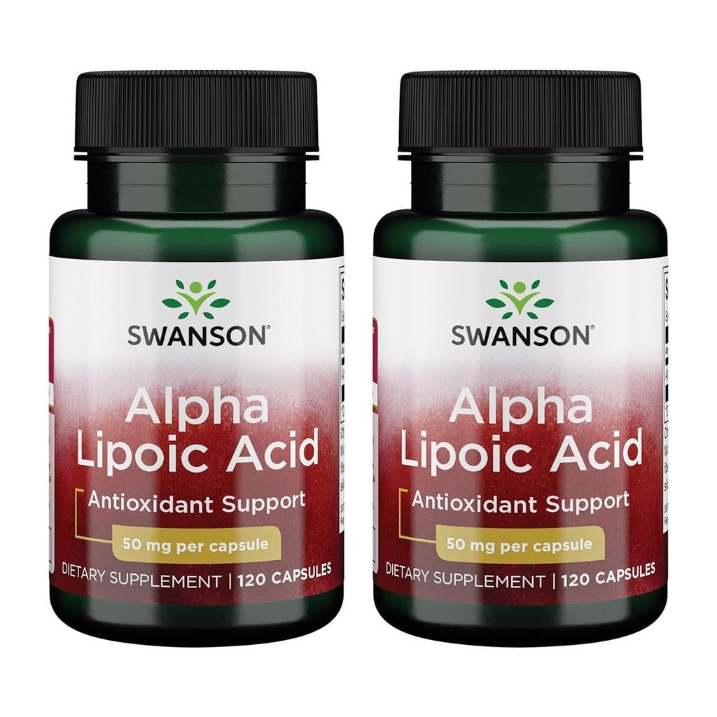 Swanson Alpha Lipoic Acid 50 毫克 120 Capsules(2包)
